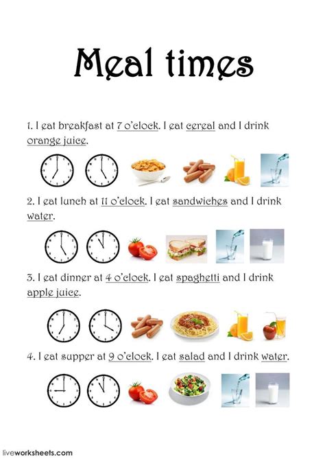 Make Meal Times Regular